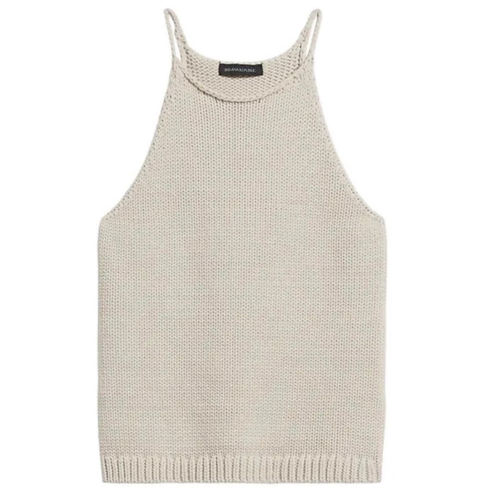 NWT BR Beige Knit Tank sz M